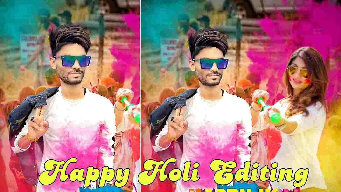 Happy Holi Photo Editing Background | Holi Special Editing in PicsArt
