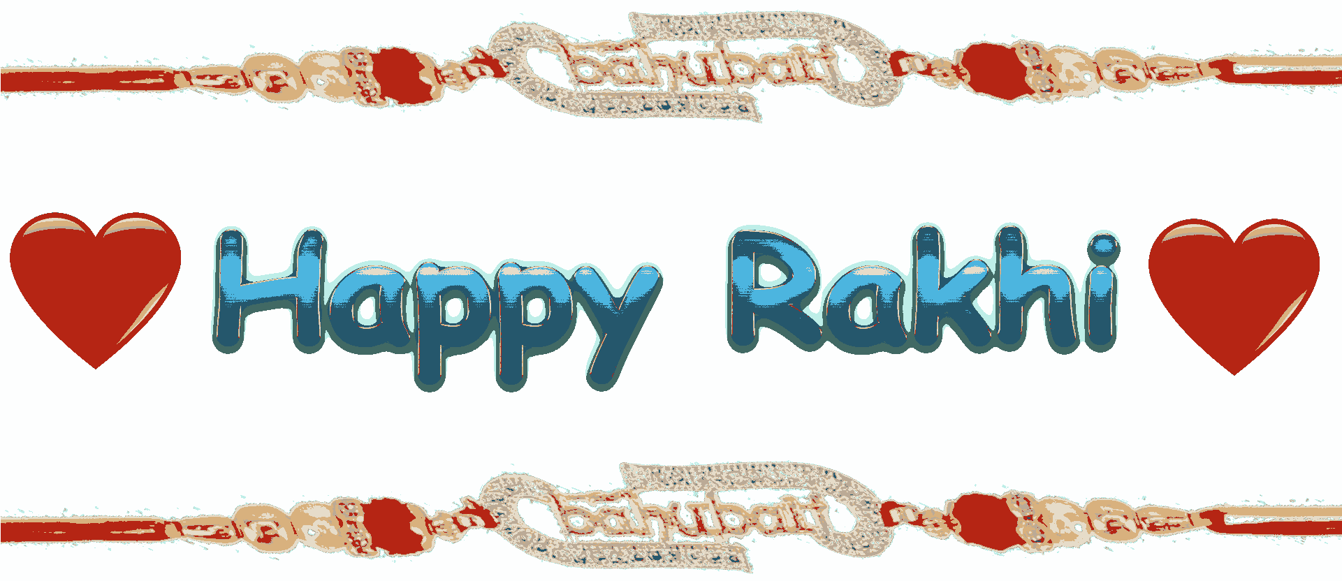 Happy Raksha Bandhan Text PNG Transparent Images