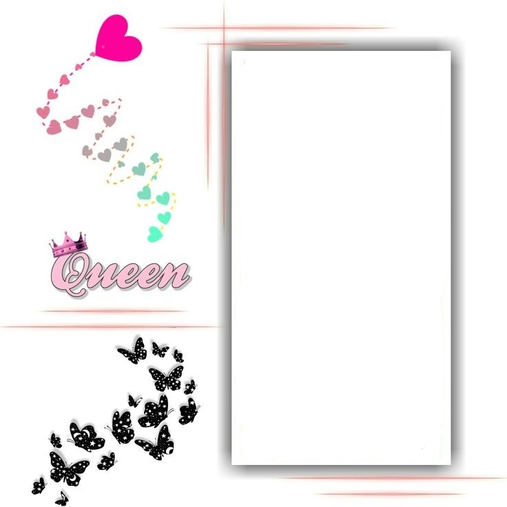 Stylish Girls Photo Editing Frame Template Backgrounds for Instagram