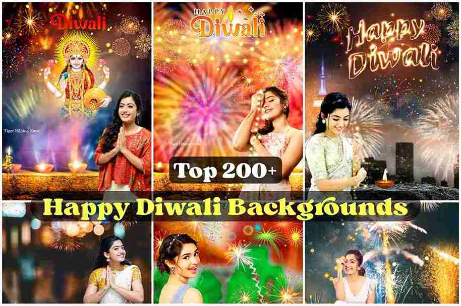 Happy Diwali Editing with Girl Backgrounds HD