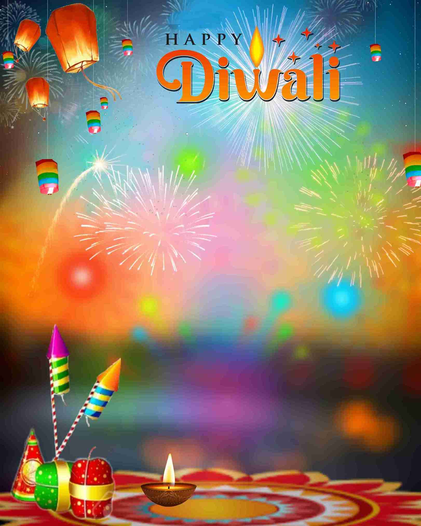 Happy Diwali Editing Background