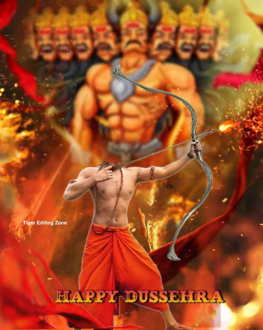 Happy Dussehra Photo Editing Background with Shree Ram