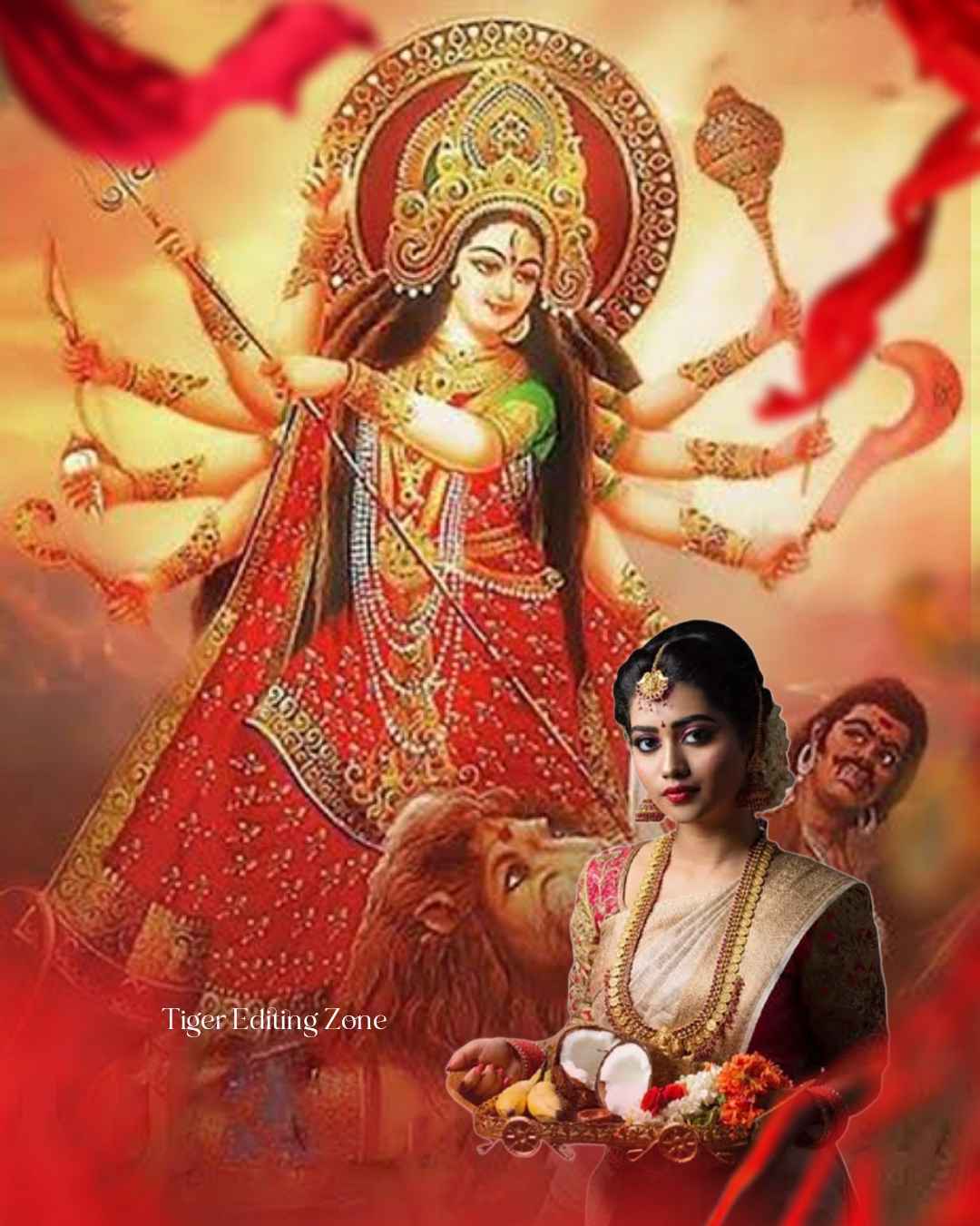 Ma Durga Editing Background