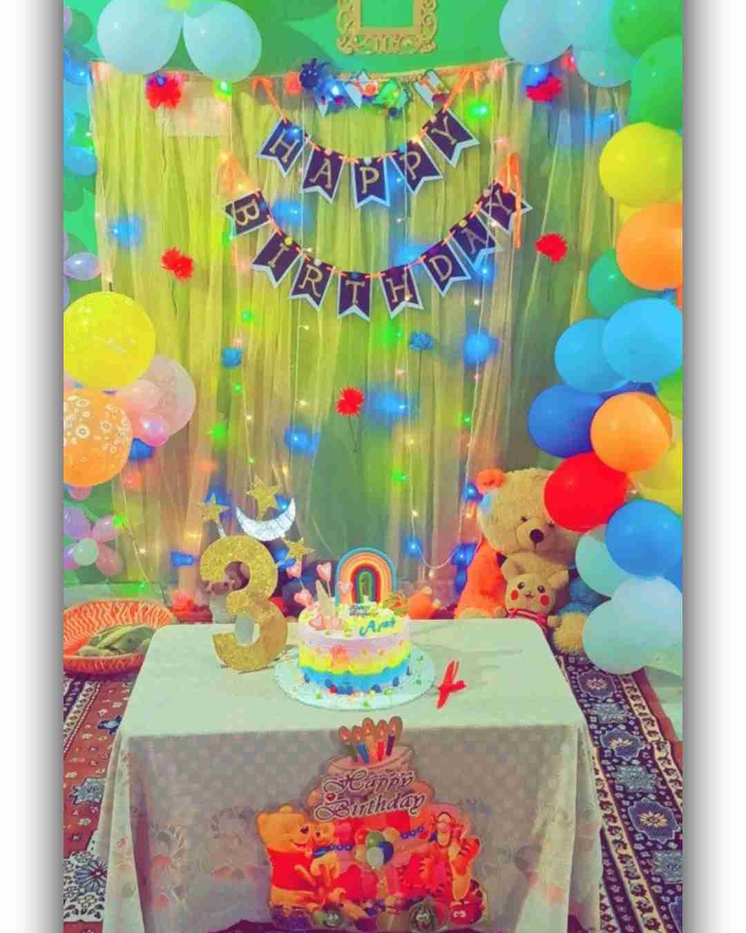 Happy Birthday photo editing background for baby