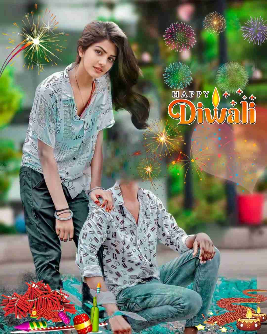 Photoshop Girl Diwali Editing Background HD Download