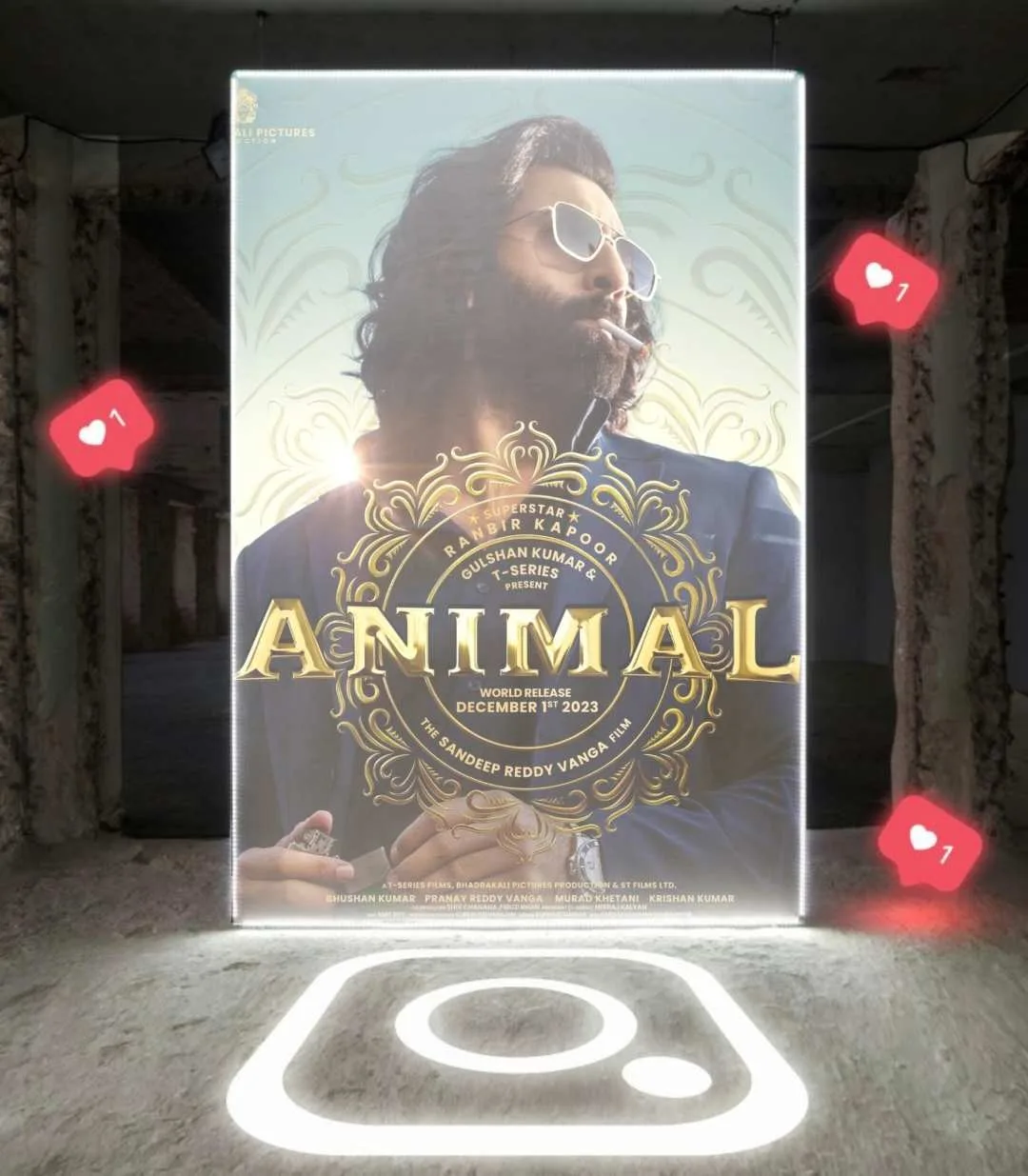 Animal Movie Poster for Photo Editing