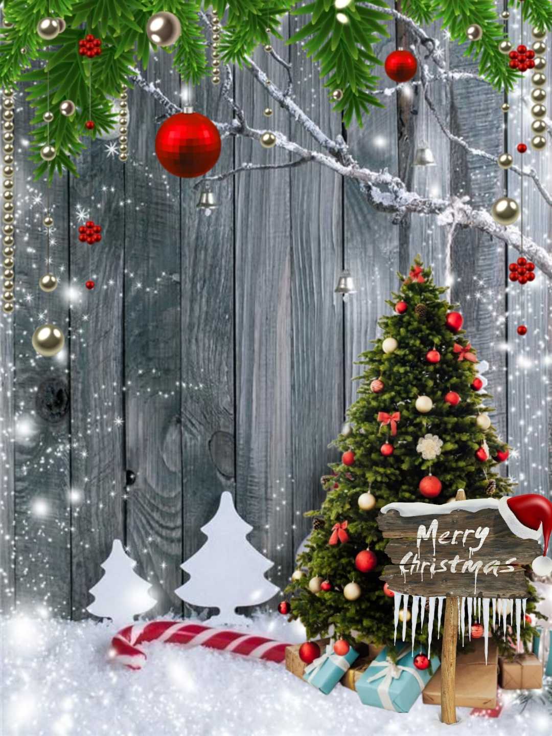 Christmas banner editing background