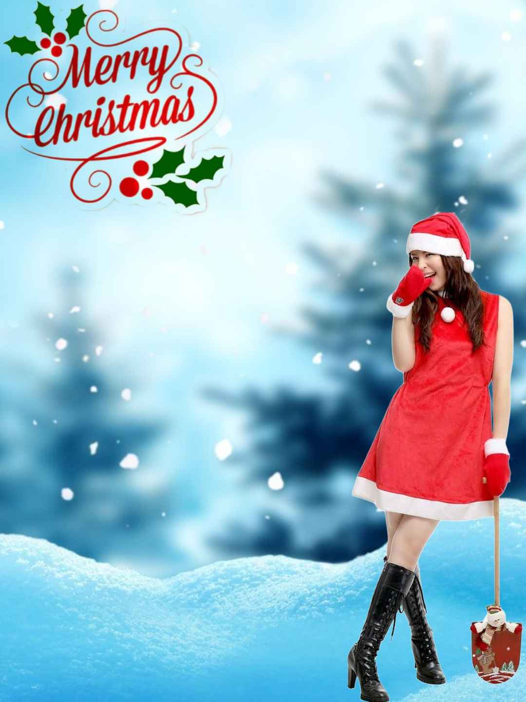 Happy Merry Christmas Background For Editing CB Photoshop Photo