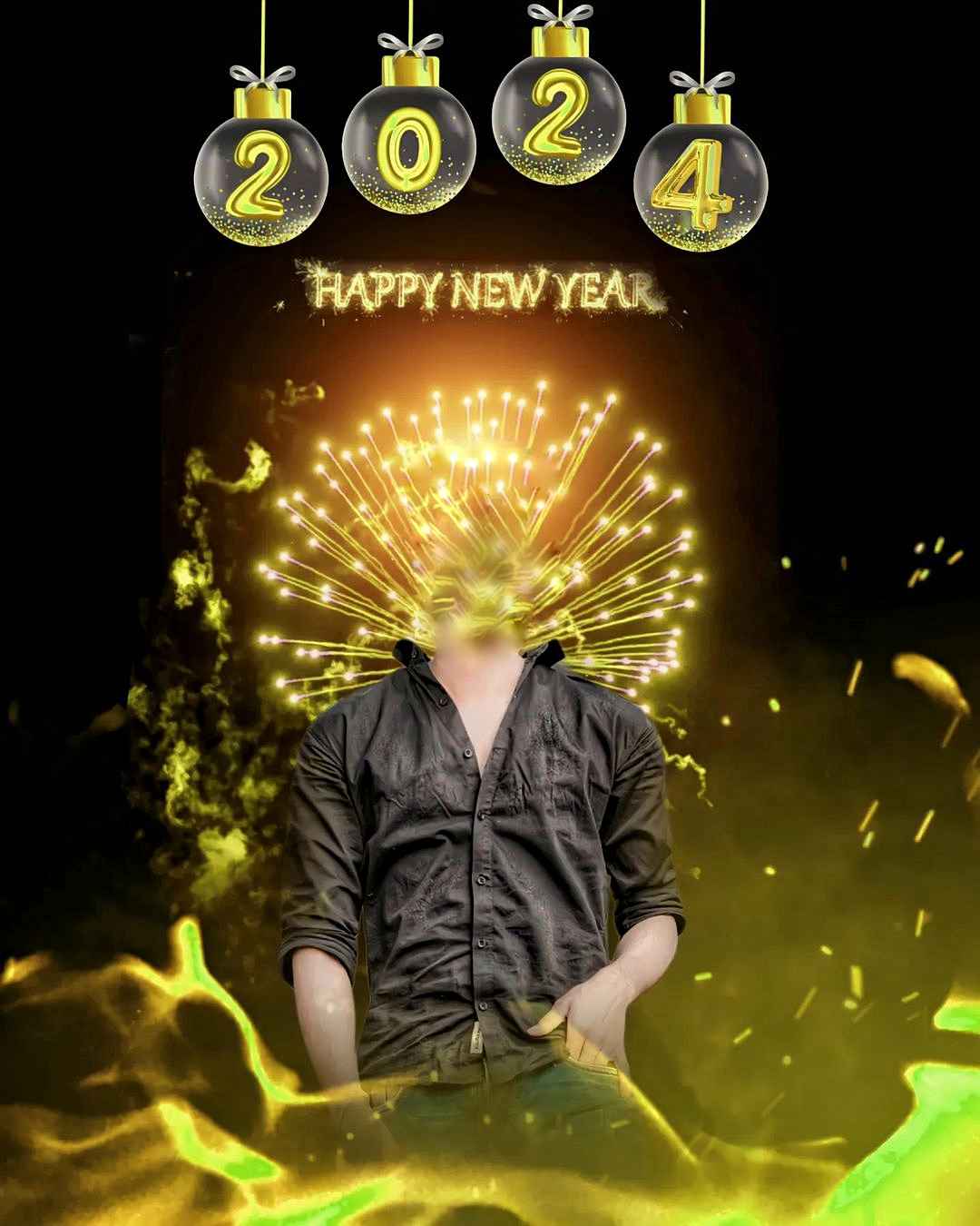 Happy New Year 2024 CB Background Head Cut