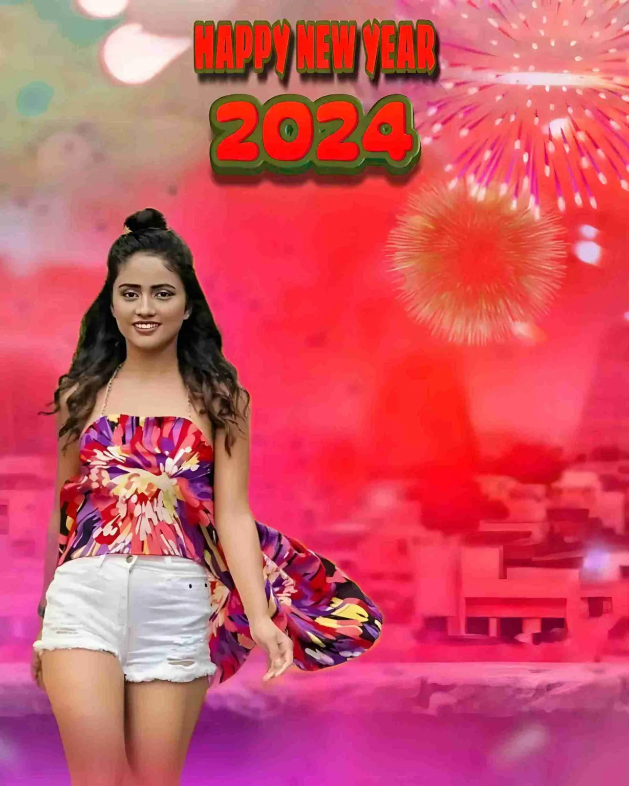 Happy New Year 2024 Editing Background