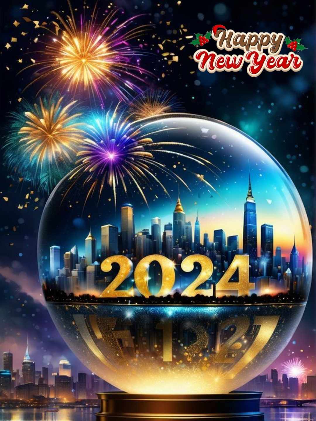 Happy New Year 2024 HD 4K Image