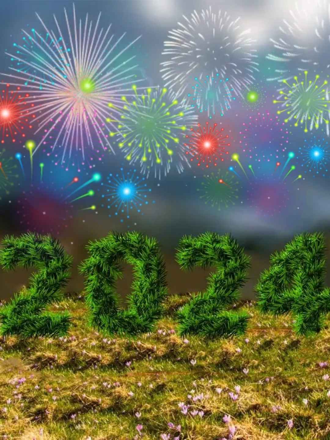 Happy New Year 2024 Photo Editing Background