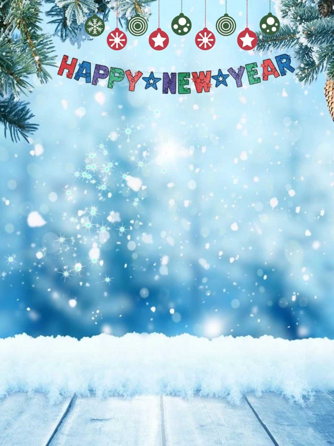 Happy New Year Editing Background
