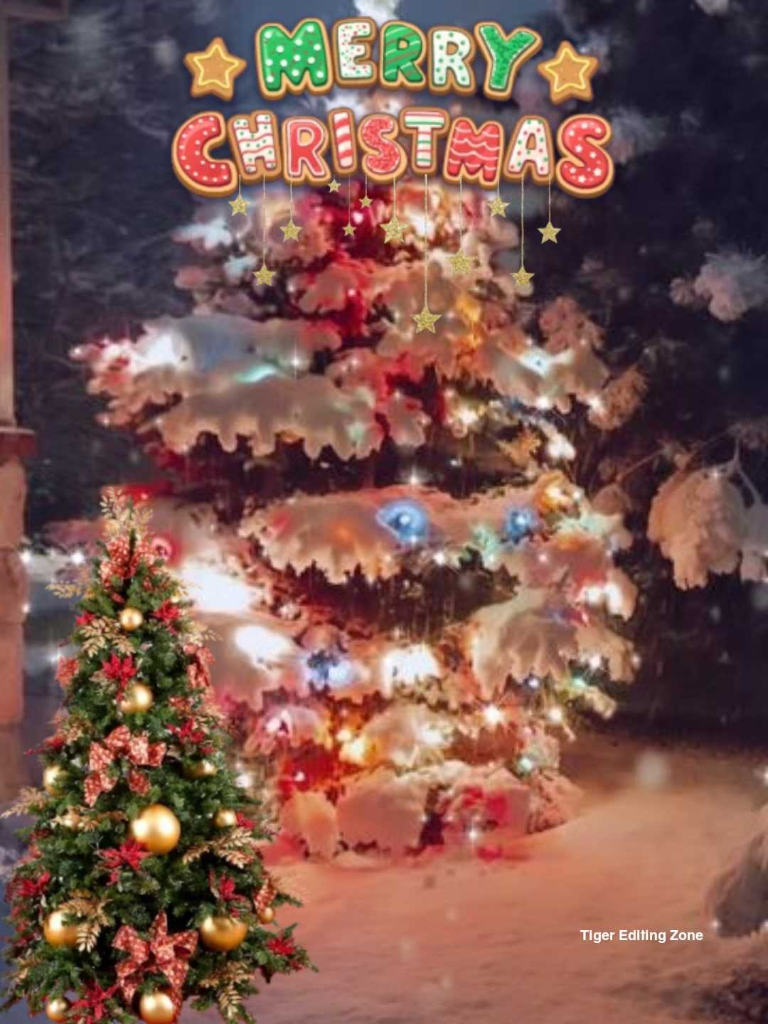 Merry Christmas Editing Background HD