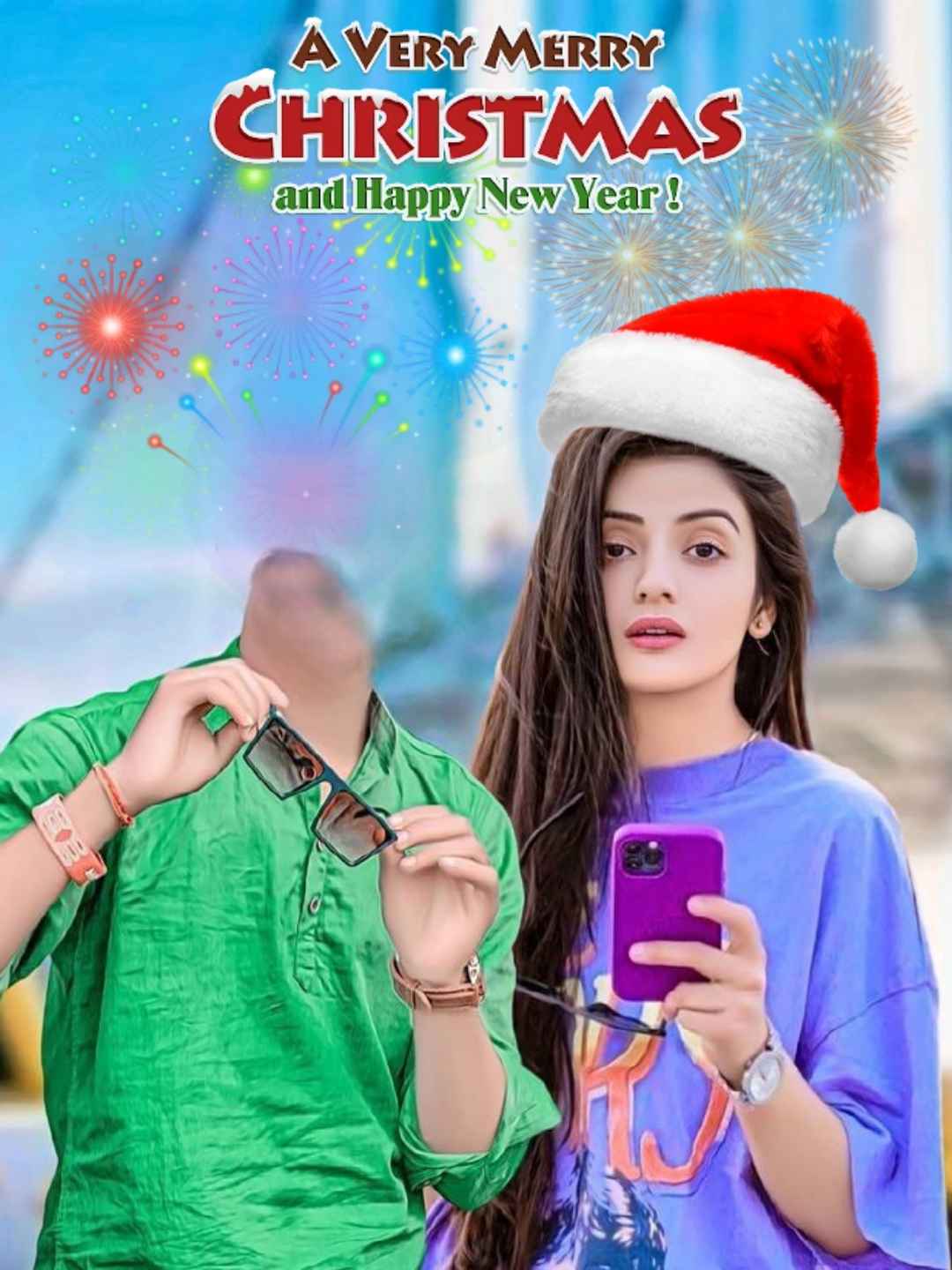 Merry Christmas Photo Editing Background Without Face