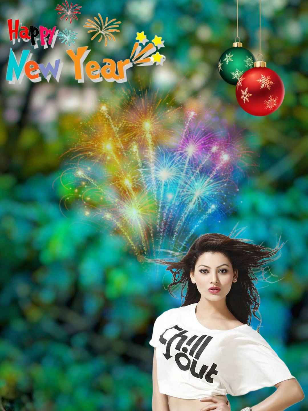 Picsart Happy New Year Girl CB Editing Background