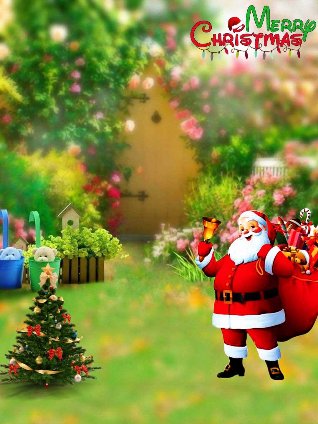 Santa Hd Christmas editing background
