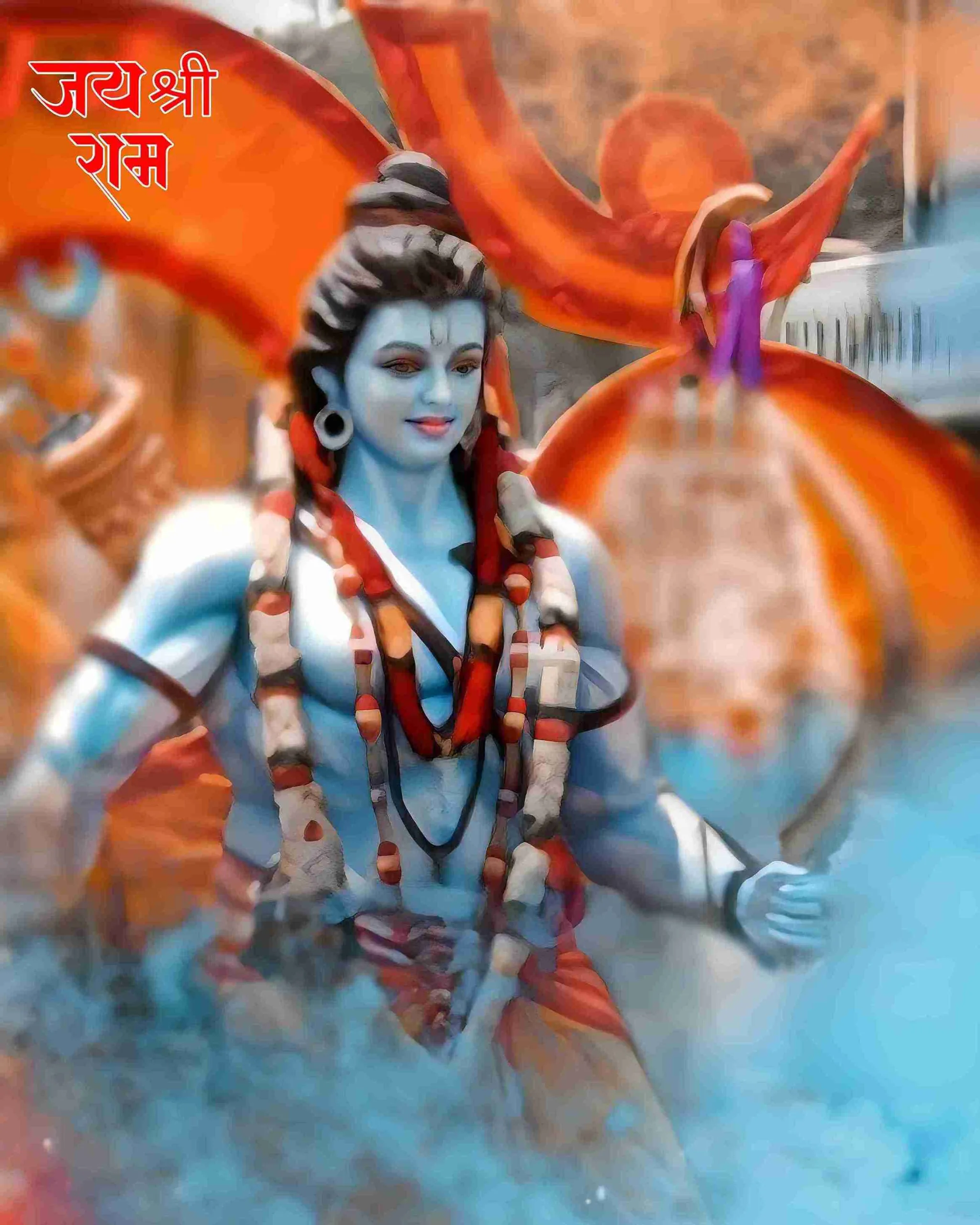 Lord Shree Ram Editing Background Image HD