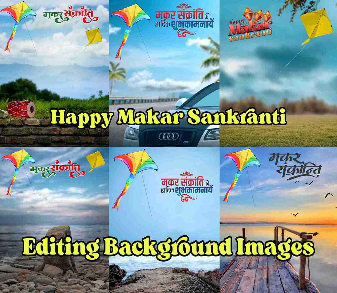 Makar Sankranti Photo Editing Background Images