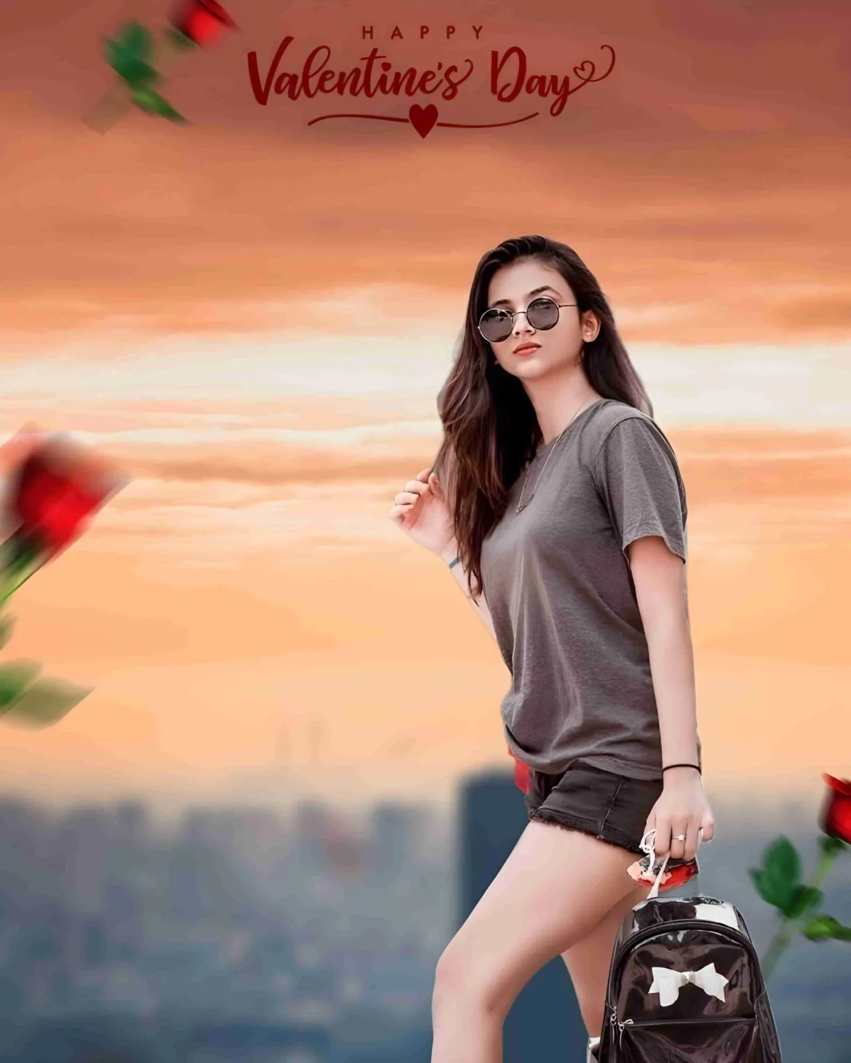 Rose Day Hd Background For Photoshop