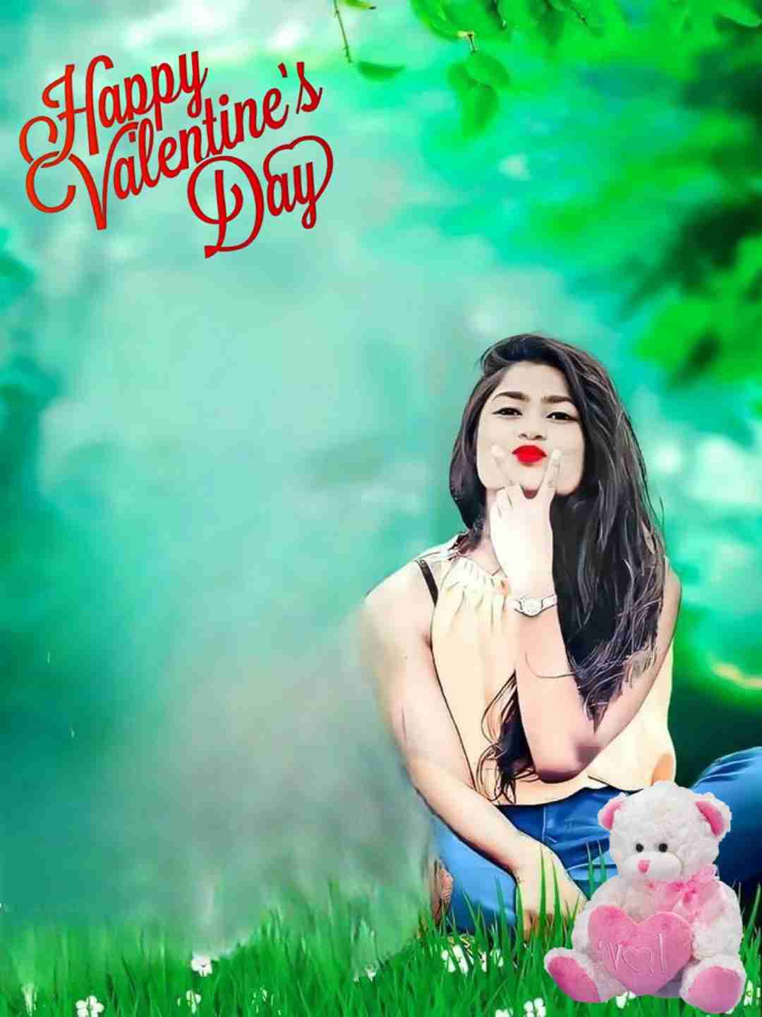 Viral valentine day editing background